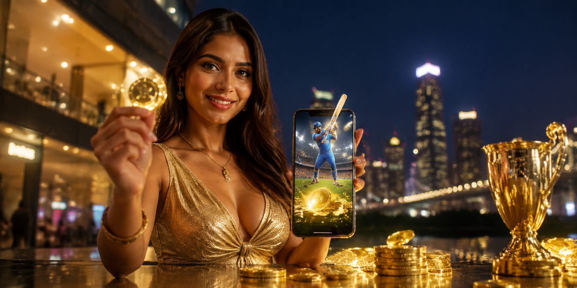 Cricket fan in Mumbai placing bets online with rupee currency displayed